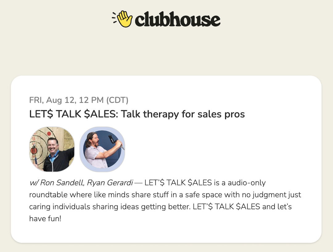 LET$ TALK $ALES - Talk therapy for sales pros