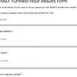 SHAEF Furthest Hour Results Form
