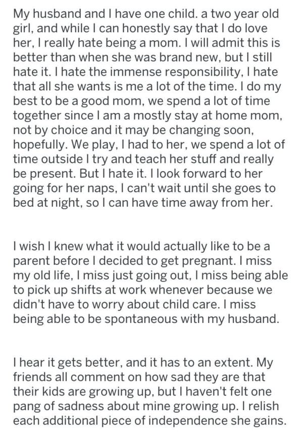 https://www.reddit.com/r/Parenting/comments/b3hrwk/i_wish_i_knew_what_parenting_was_really_like/