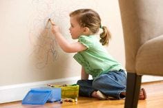 Some cool practical tips. Young girl drawing on wall - KidStock/Getty Images