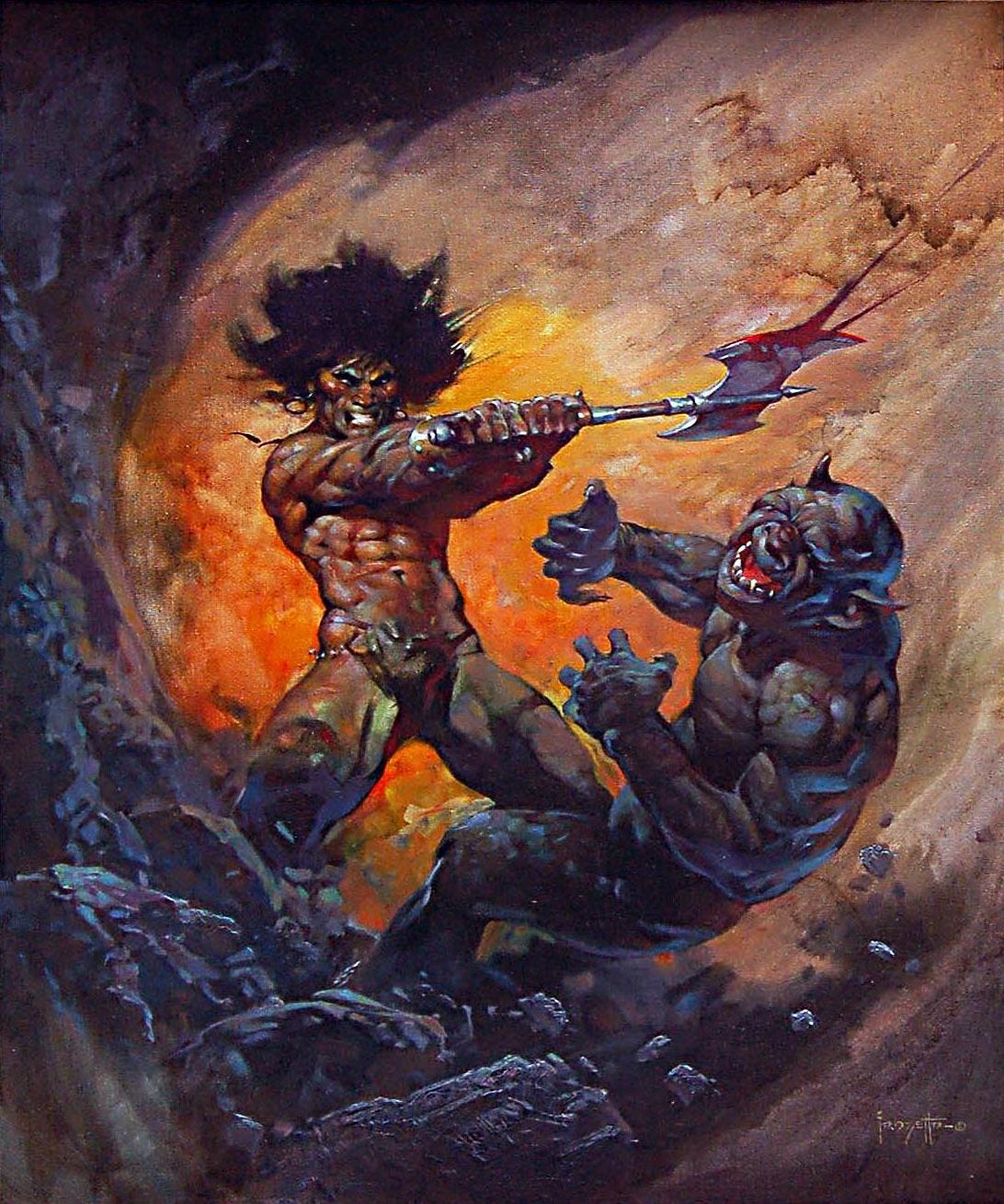 Frazetta-Conan the Warrior | Frank frazetta art, Frazetta art, Frank ...