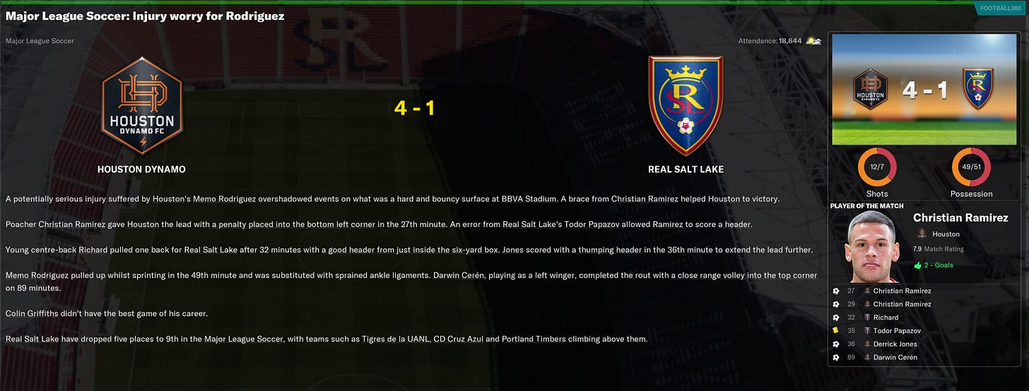 Football Manager 2021 Heavy Defeat
