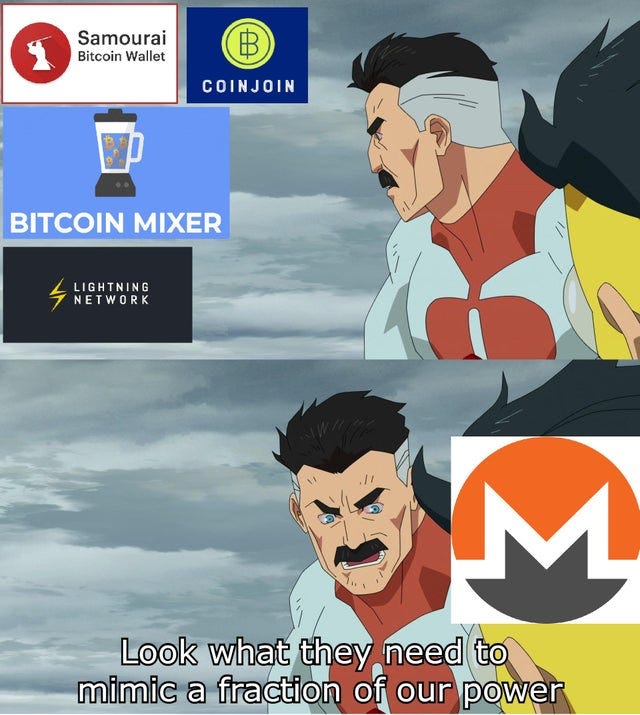 r/moonero - Nice privacy you got there Bitcoin users 🧐