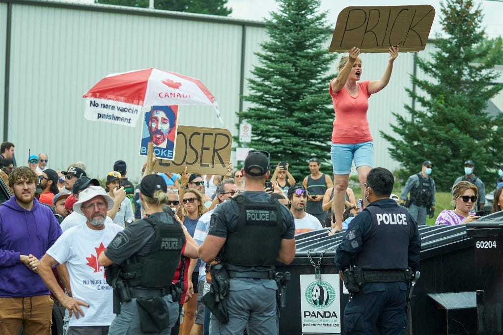 Once Canada's darling, Justin Trudeau has faced angry protestors as he campaigns for re-election across the country.