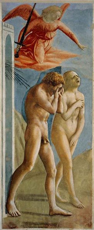 The Expulsion from the Garden of Eden by Masaccio