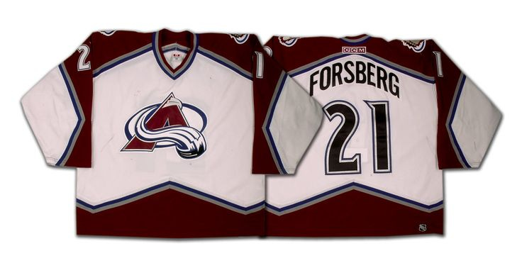 Peter Forsberg's 2002-2003 Colorado Avalanche Game Worn Pre-Season Jersey |  Game wear, Nhl jerseys, Colorado avalanche