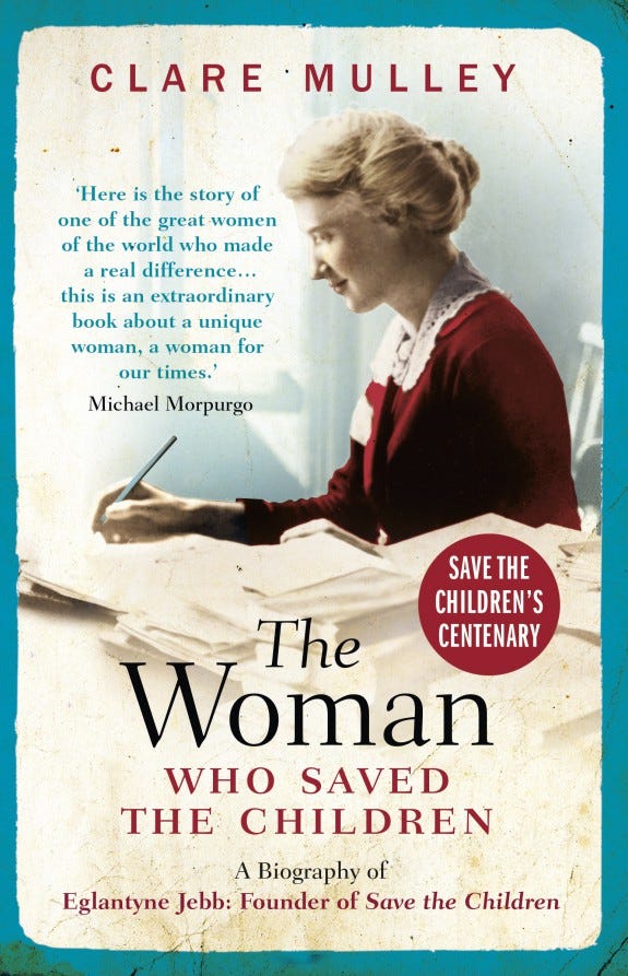 Cover The Woman Who Saved the Children and photo of Eglantyne Jebb