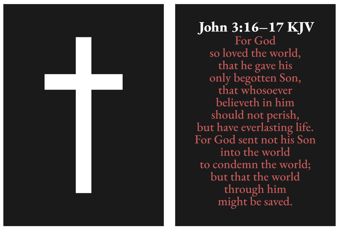 John 3:16 KJV Cards