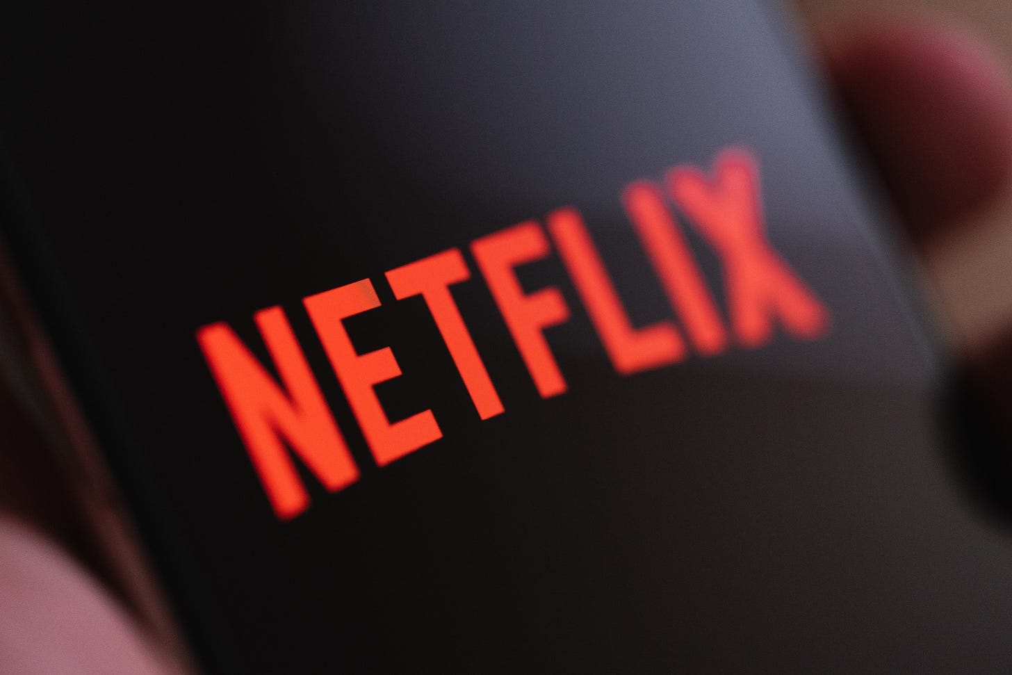 Image of Netflix logo on mobile device