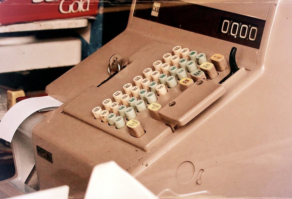 Cash register, Portland, Oregon