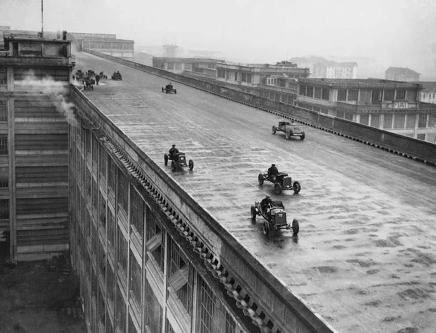 racetrack rooftop factory italy