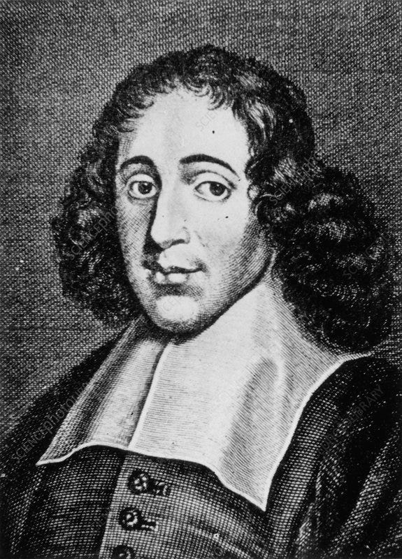 Engraving of Baruch Spinoza, Dutch philosopher - Stock ...