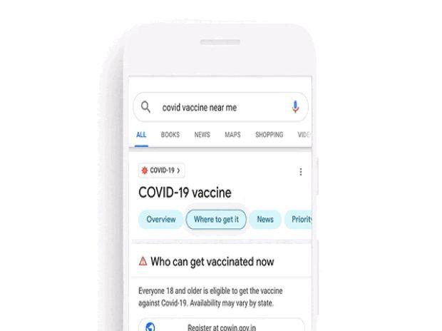 Google products to show real-time CoWIN data around vaccines from this week  | Business Standard News