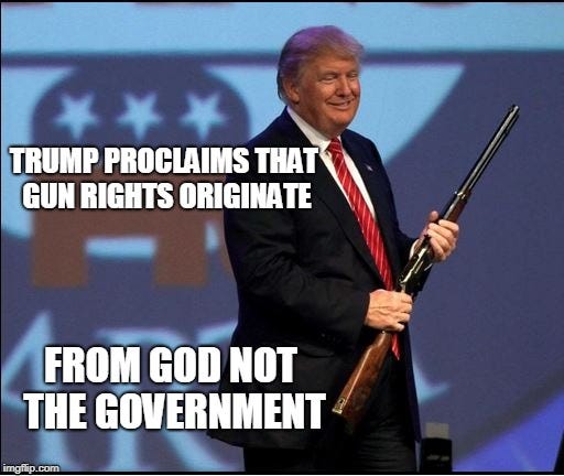 Trump, guns, gods. Causal links.