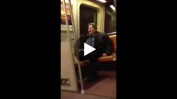 "To the window, to the wall!" Drunk Guy On The Subway