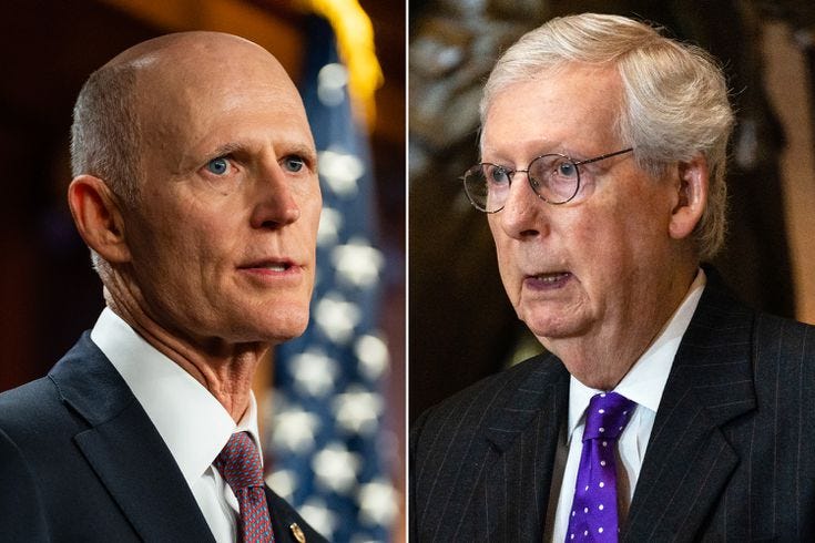 Rick Scott Goes After McConnell for Dissing GOP's Senate Prospects