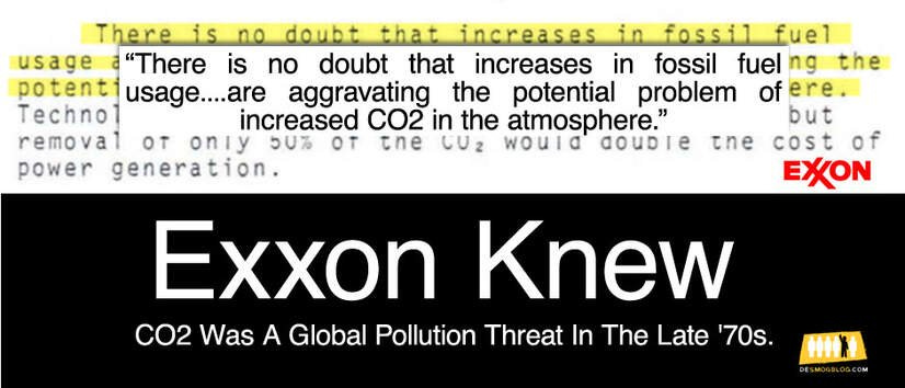 There is no doubt”: Exxon Knew CO2 Pollution Was A Global Threat ...