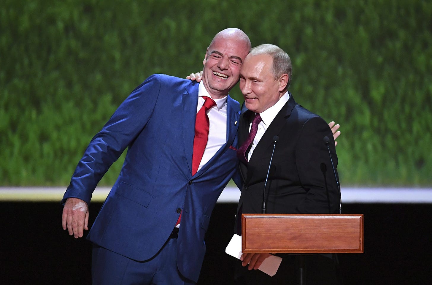 Column: Infantino fawns over Putin, politicizes soccer body | AP News