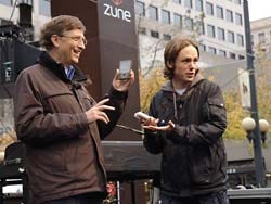 Bill Gates showing off the Zune