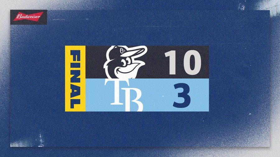 Rays home loss graphic