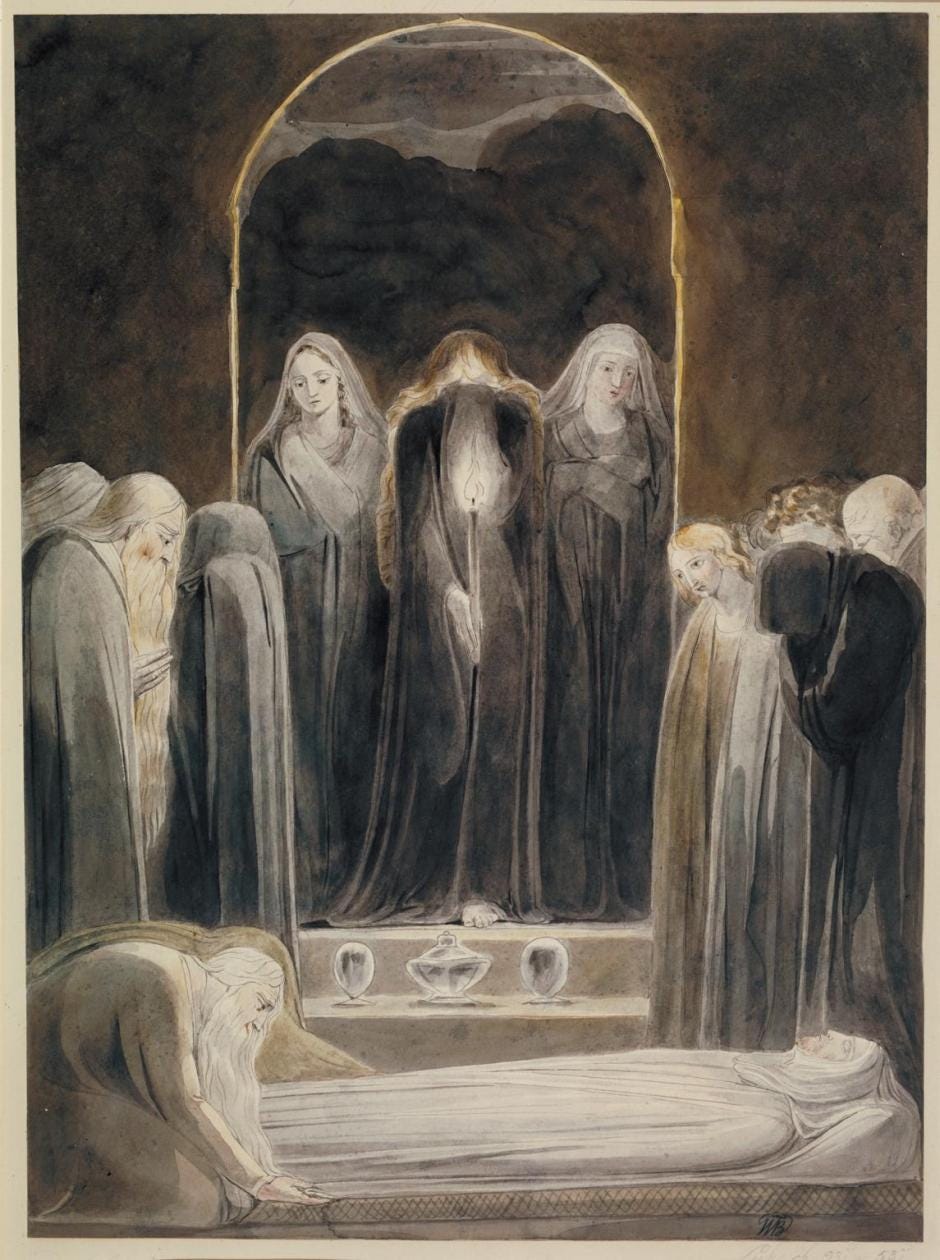 The Entombment c.1805 by William Blake 1757-1827