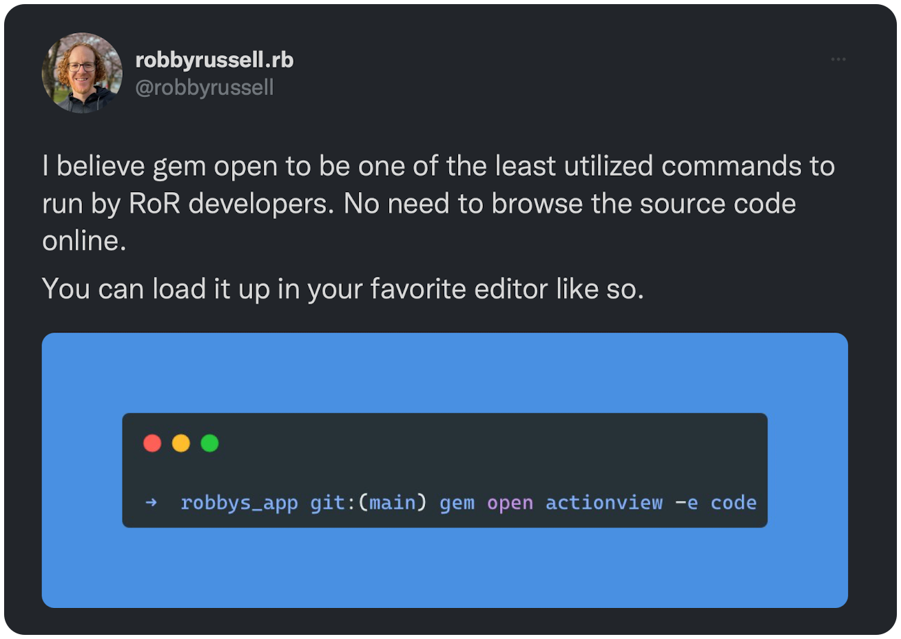 I believe gem open to be one of the least utilized commands to run by RoR developers. No need to browse the source code online. You can load it up in your favorite editor like so.
