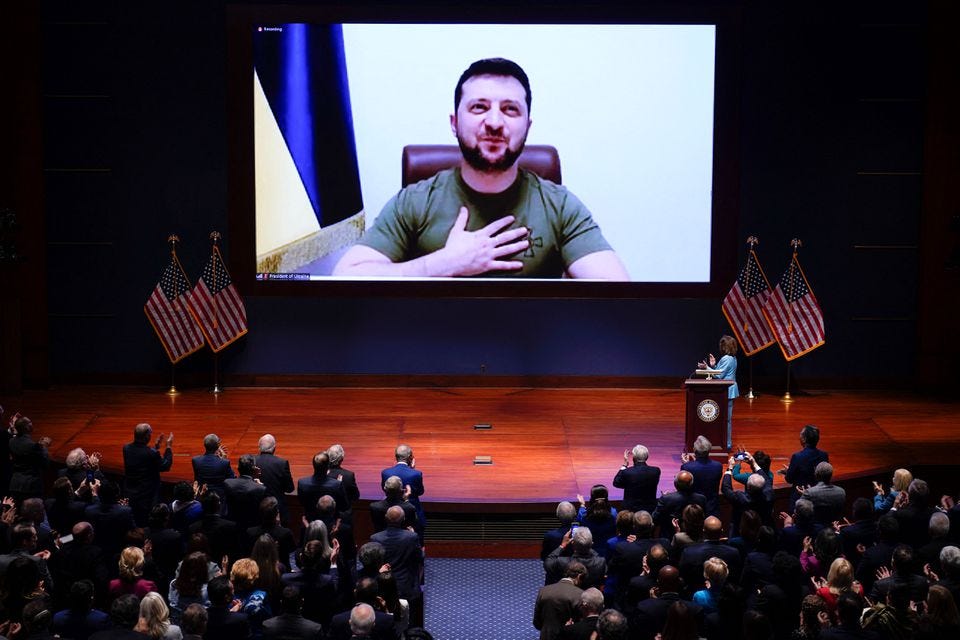 Invoking 9/11 and Pearl Harbor, Volodymyr Zelensky urges Congress for more  support for Ukraine - The Boston Globe