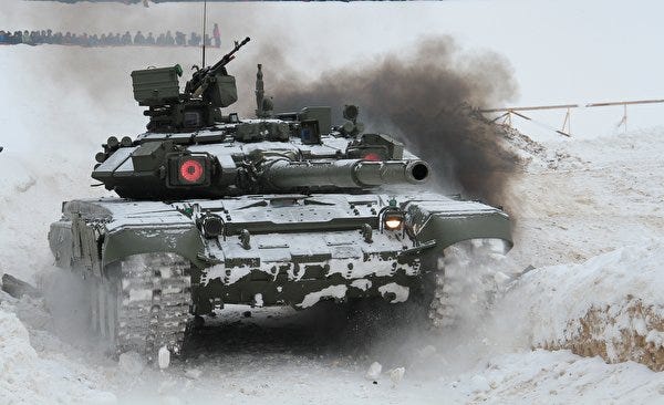 Photo T-90 Tanks Russian Snow Army