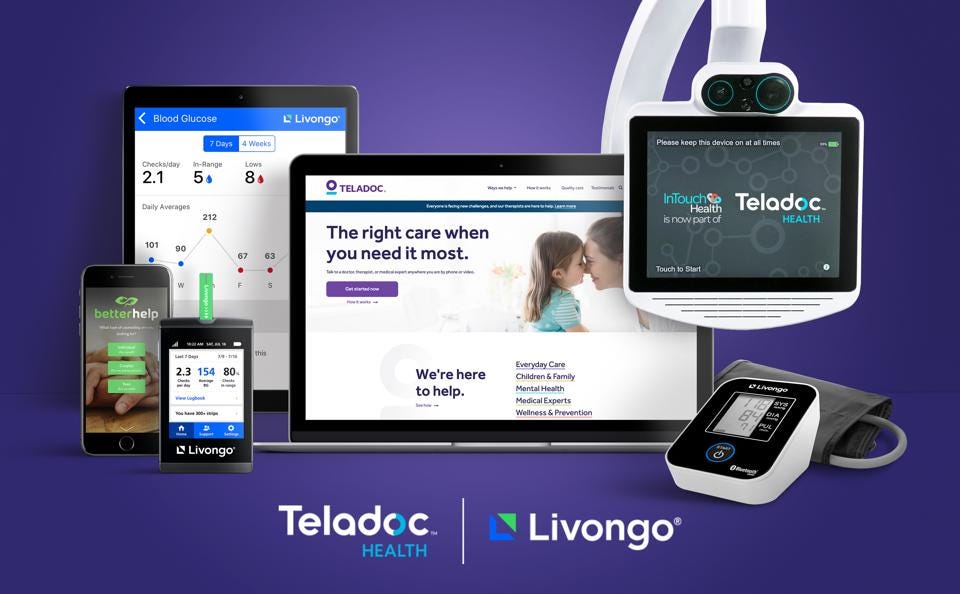 Say Hello To The Largest Virtual Care Company: Telavongo, The $38 Billion  Merger Between Teladoc And Livongo