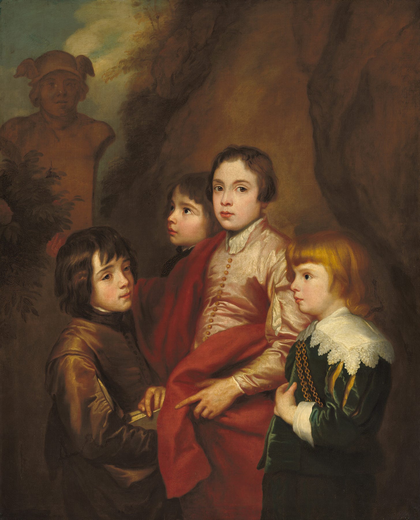 Group of Four Boys, probably mid 17th century by Anonymous Artist