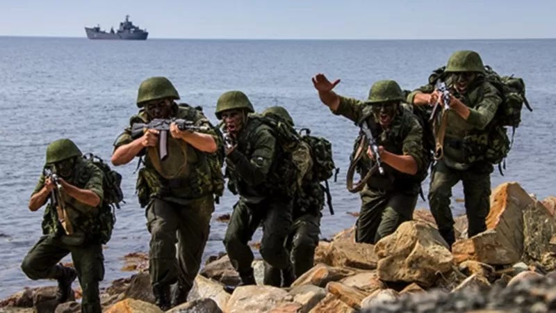 Between 2019-2021, Russian marines have taken part in dozens of exercises