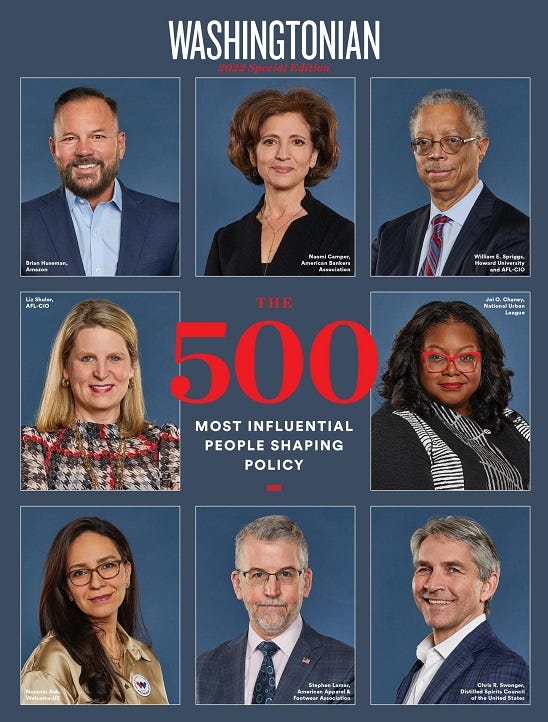 AFL-CIO: Labor Leaders Among‘500 Most Influential People’ in Washington, D.C