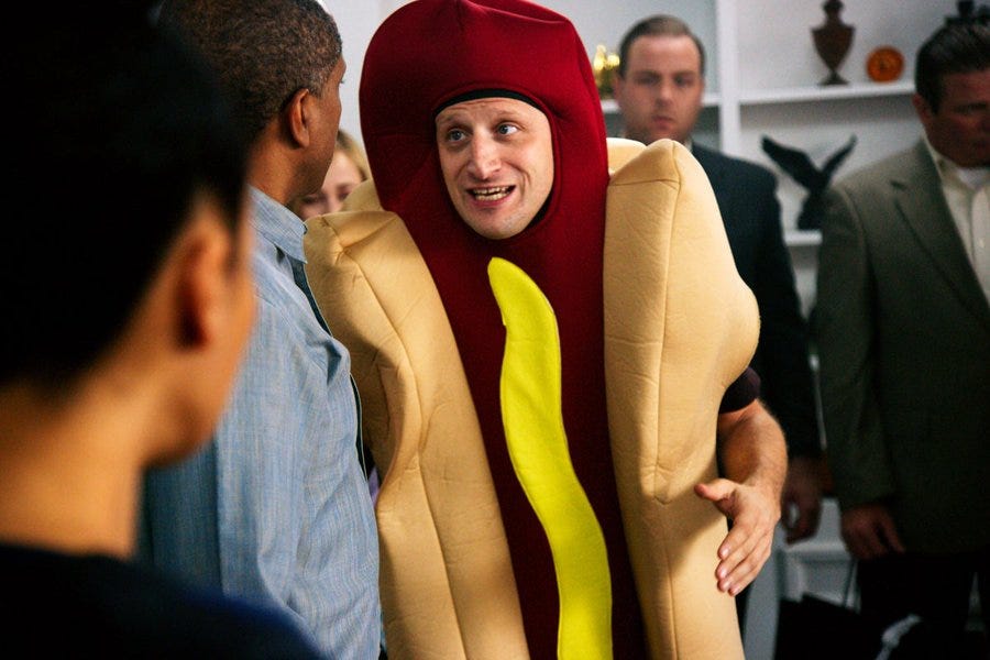 Hey, Hallowieners - Man in hot dog costume