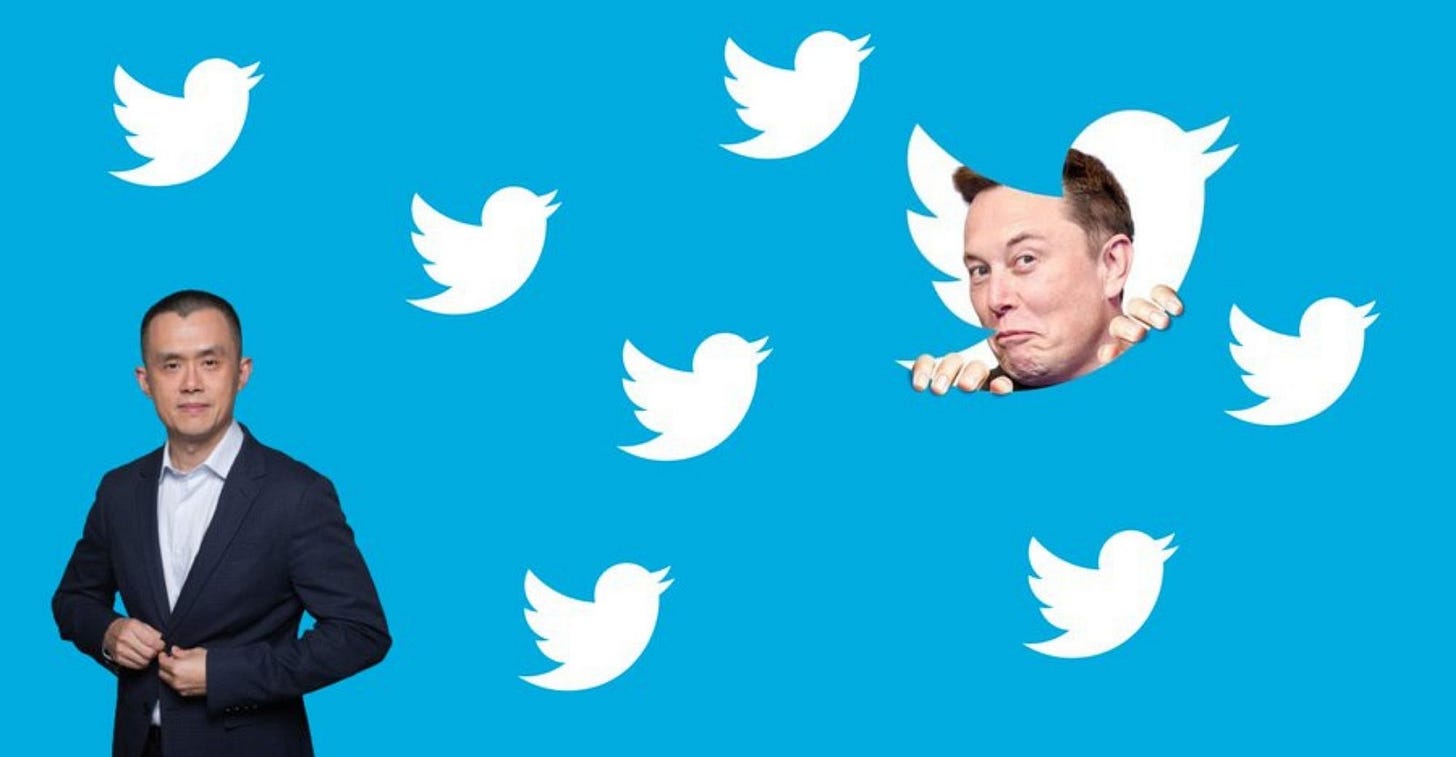 Binance Invests $500M in Elon Musk’s Twitter Acquisition