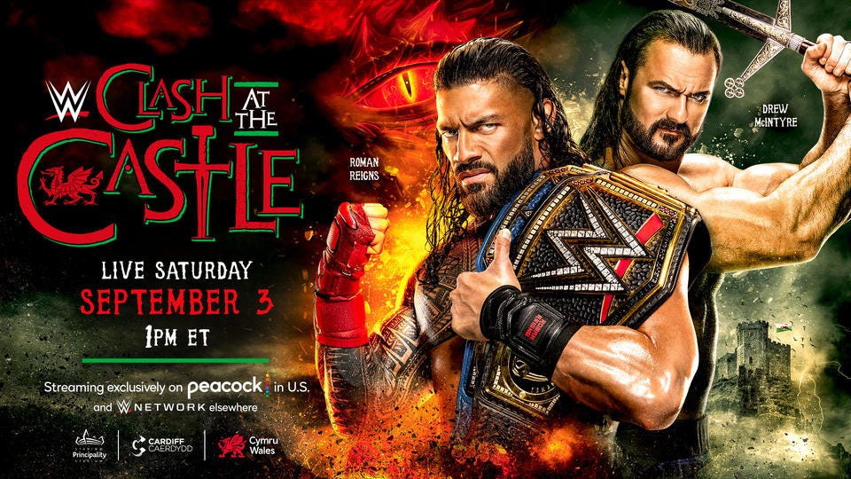 © WWE. All rights reserved. Clash at the Castle Roman Reigns vs. Drew McIntyre