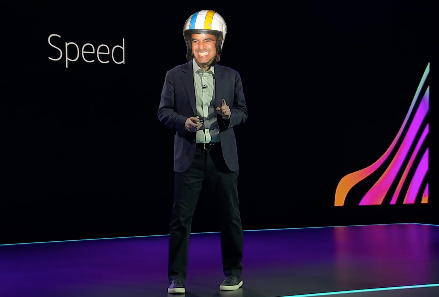 My re:Invent keynote where all I talk about is moving fast and wearing a helmet