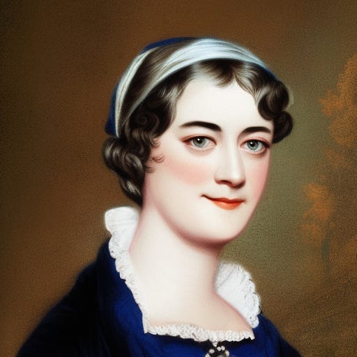 Jane Austen and her values, by Caspar David Friedrich, matte painting trending on artstation HQ