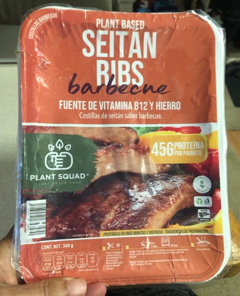 plant squad seitan ribs package.