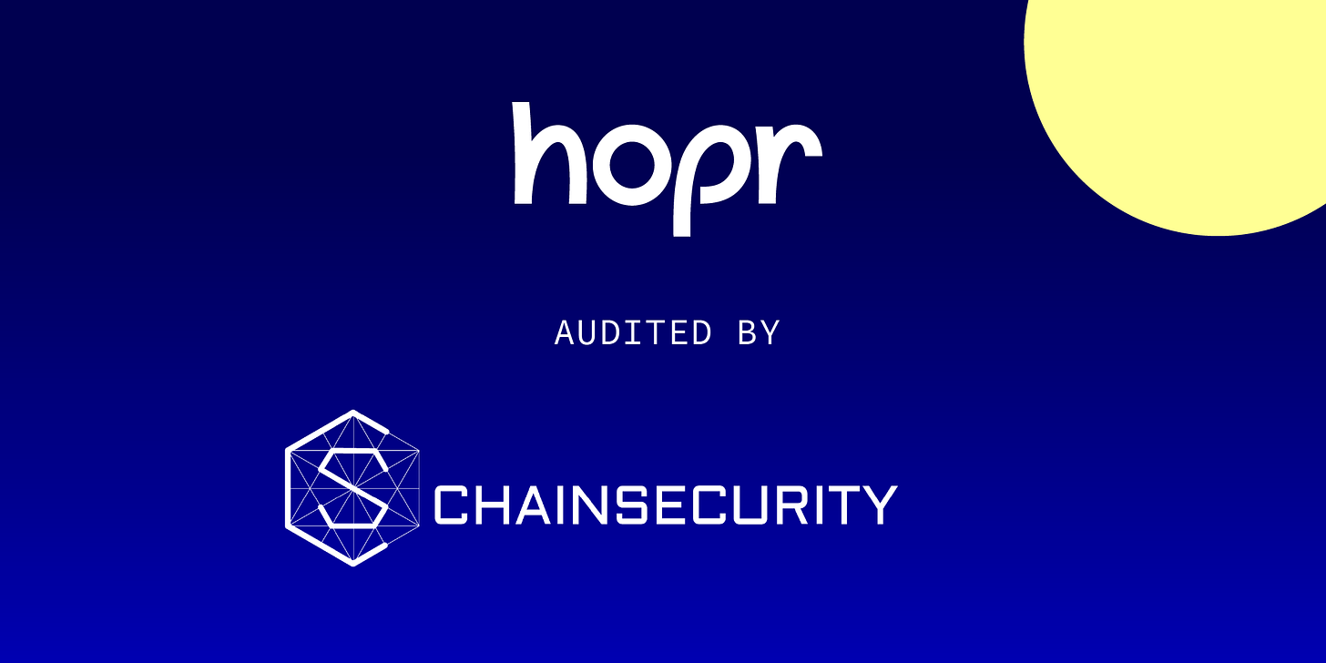 hopr audited by Chainsecurity - leading blockchain audit company