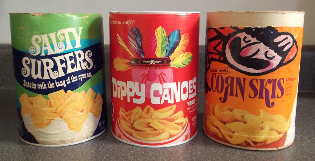 1968 1969 Quaker Snack Cans Set Salty Surfers Dippy Canoes… | Flickr
