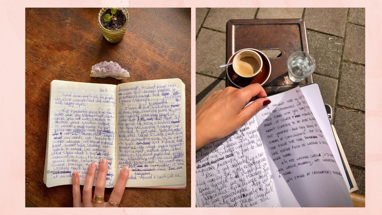 Morning Pages: unblocking myself