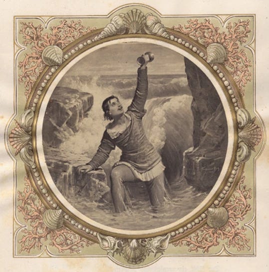 Illustration from German Opera titled "The Diver"