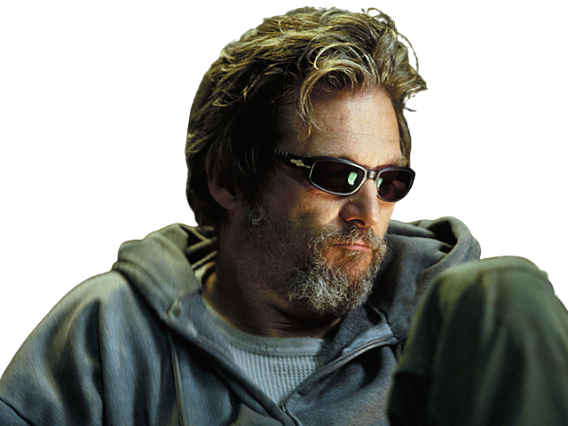 Jeff bridges wearing gray hoodie in Masked and Anonymous