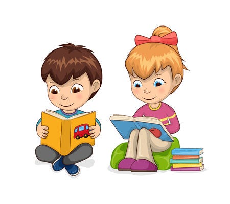 23,865 Kids Reading Books Cartoon Stock Photos and Images - 123RF
