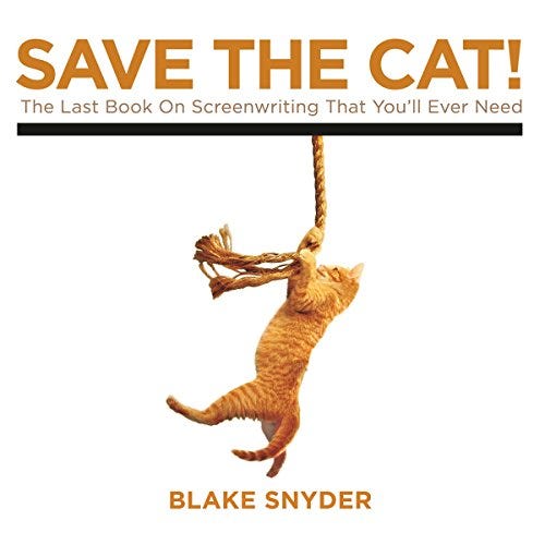 The cover of Blake Snyder's famed screenwriting novel: "Save the Cat!"