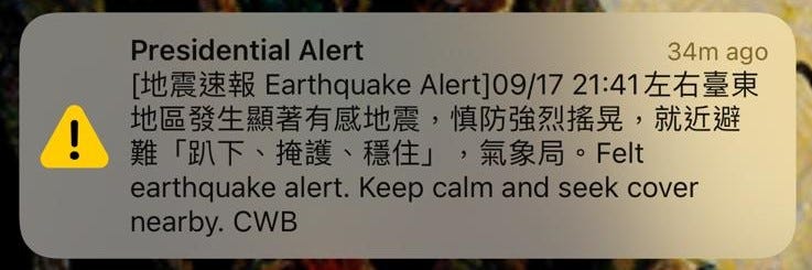 Earthquake warnings