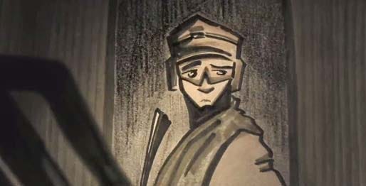 "Confusion Through Sand" (2014), and animated short by Danny Madden.