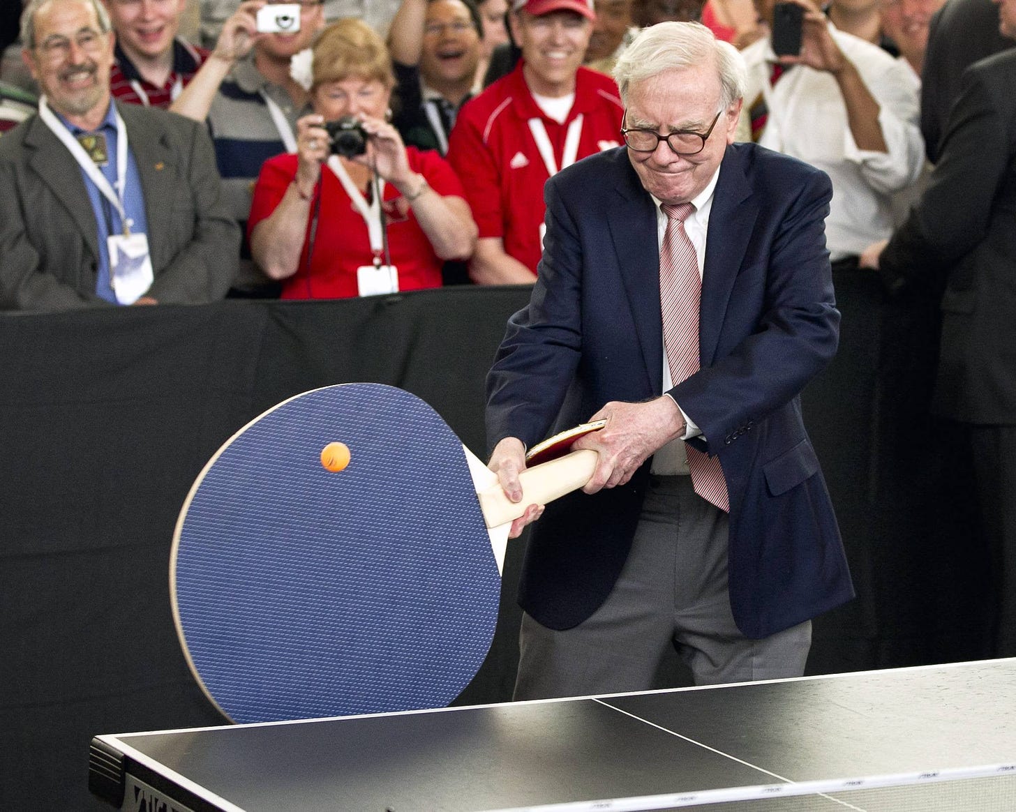 Ping Pong Level: Warren Buffett: funny
