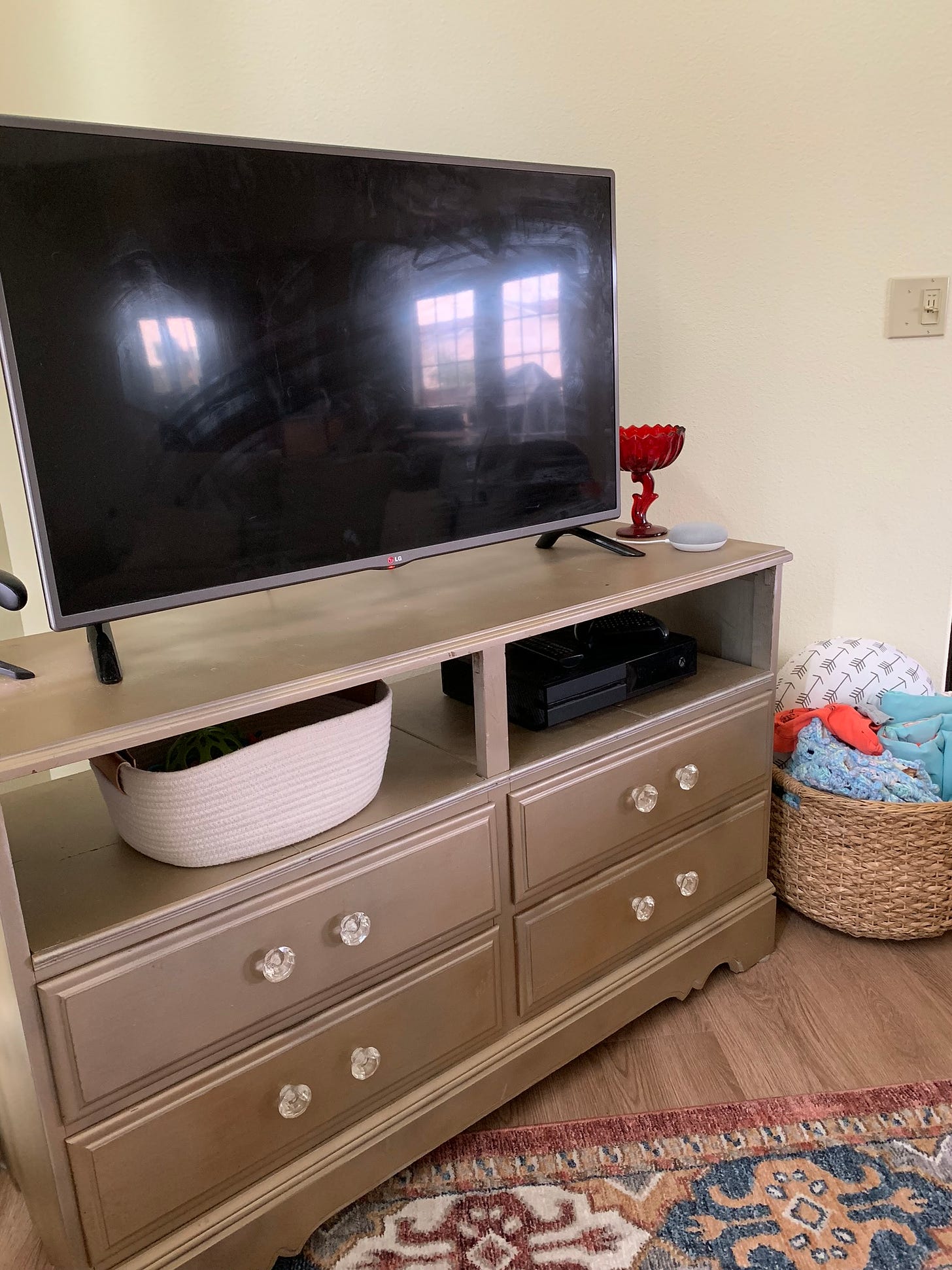 Military Housing Living Room Before and After