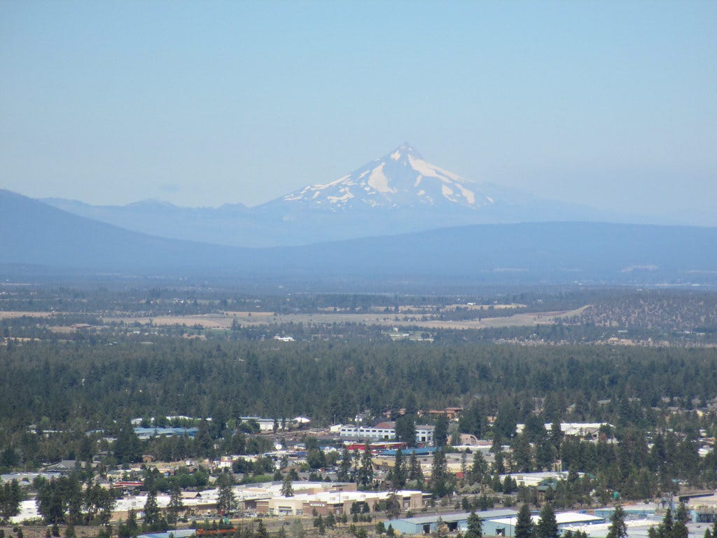 Mount Washington from Pilot Butte, Bend, Oregon